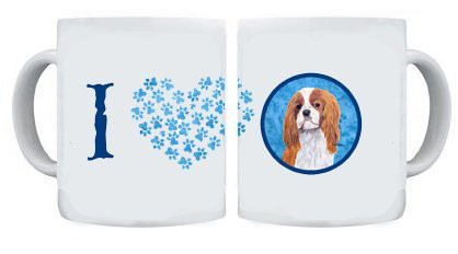 Caroline&#39;s Treasures Sc9118Bu-Cm15 Cavalier Spaniel Dishwasher Safe Microwavable Ceramic Coffee Mug 15 Ounce, 15 Ounce, Multicolor