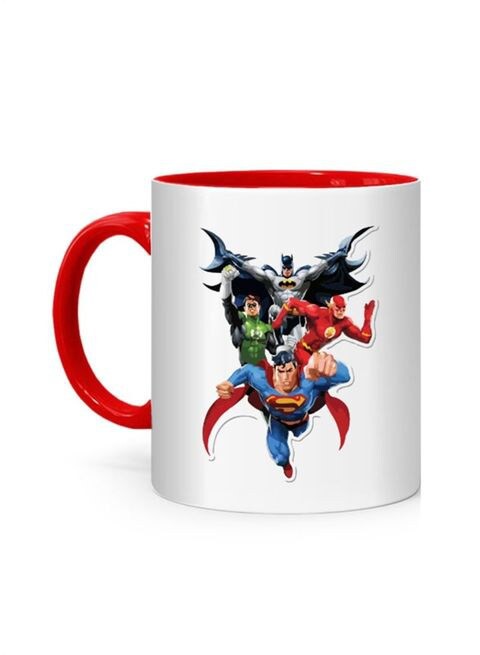 FMstyles Justice League Superman Printed Mug White/Red 10 cm