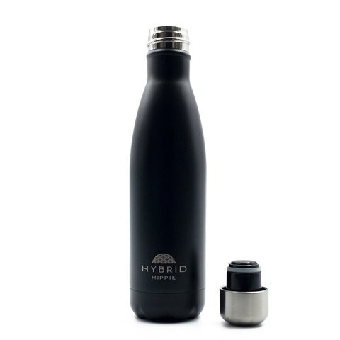 Hybrid Hippie Powder Coated Black - Powder Collection - Stainless Steel Bottle