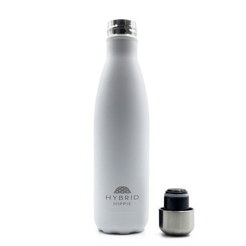 Hybrid Hippie Powder Coated White - Powder Collection - Stainless Steel Bottle