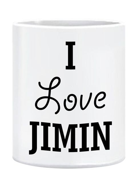 FMstyles I Love Jimin Printed Mug White 10 cm