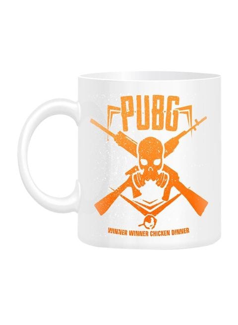 FMstyles PUBG Chiken Dinner Guns Printed Mug White 10 cm