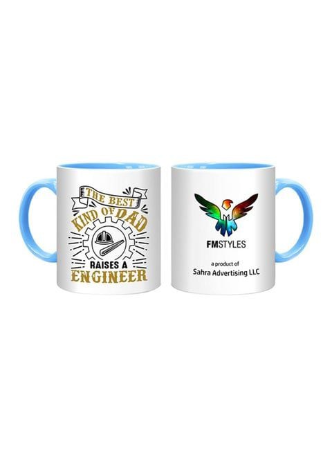 FMstyles The Best Kind Of Dad Raises An Engineer Printed Mug Multicolour 10ounce