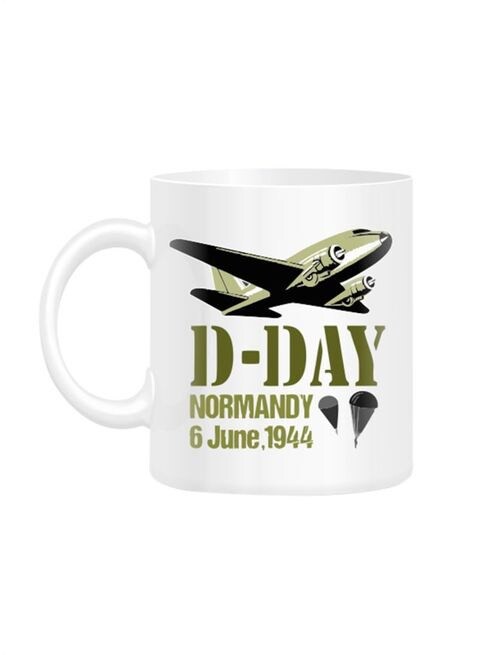 FMstyles D-Day Normandy Printed Mug White 10 cm