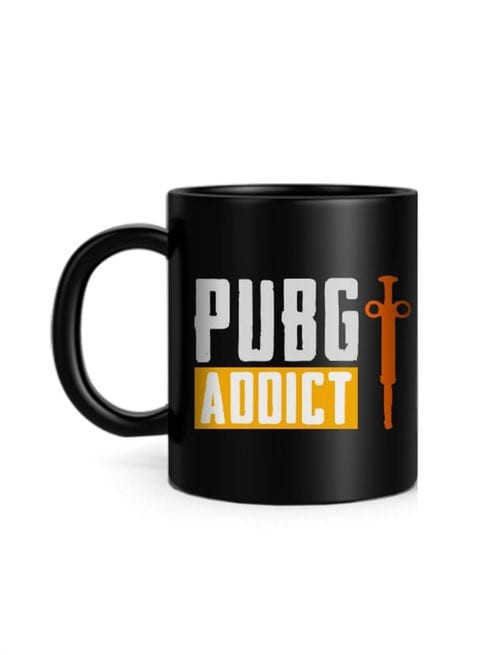 FMstyles Pubg Addict Printed Mug Black 10 cm