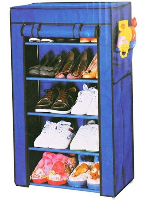 Fabric Shoe Rack, 5 Layers, , 6588 Blue