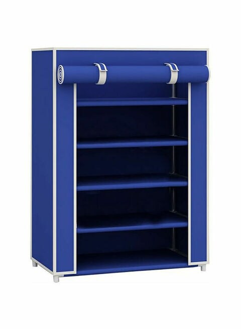 Generic Shoe Closet 5 Rack With Cover Blue 23.6 X 12 X 31.5Inch