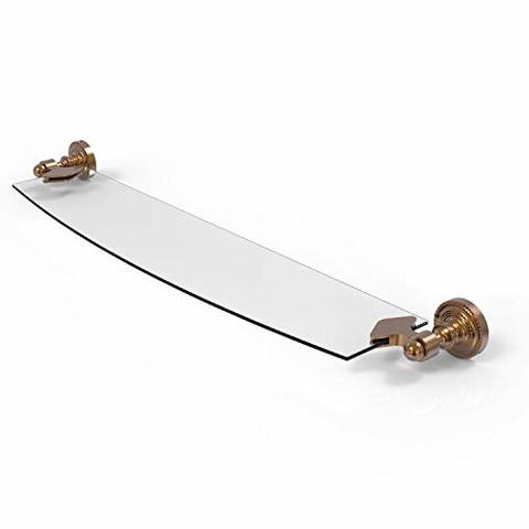 Allied Precision Industries Allied Brass Dt-33/18 Dottingham Collection 18 Inch Glass Shelf, Brushed Bronze