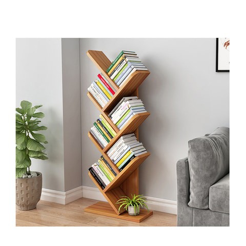 LINGWEI Tree Shaped Desktop Book Shelf Shoes Rack Multi-grid Storage Cabinet Abrasion Display Shelf Durable Bookcase Shelf Storage Organizer