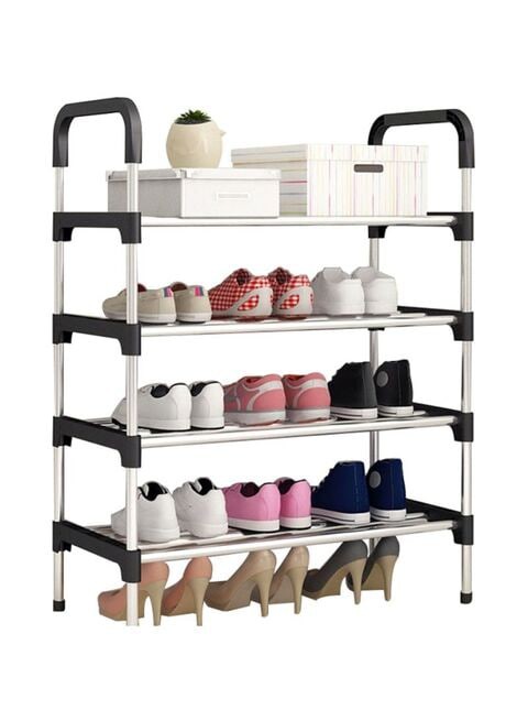 Generic Shoe Rack Organizer Black/Silver