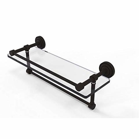 Allied Precision Industries Allied Brass Dt-1Tb/16-Gal-Orb Dottingham 16 Inch Gallery Towel Bar Glass Shelf, Oil Rubbed Bronze