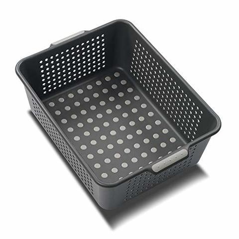 Madesmart Classic Medium Storage Basket - Granite | Classic Collection | Soft-Grip Dots And Non-Slip Feet | Bpa-Free