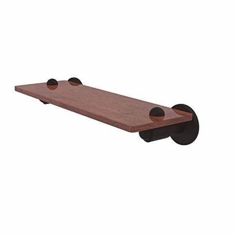 Allied Precision Industries Allied Brass Sh-1-16-Irw Soho Collection 16 Inch Solid Ipe Ironwood Wood Shelf, Oil Rubbed Bronze