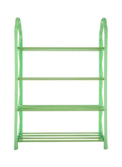 Generic 4-Layer Shoe Rack Green/White