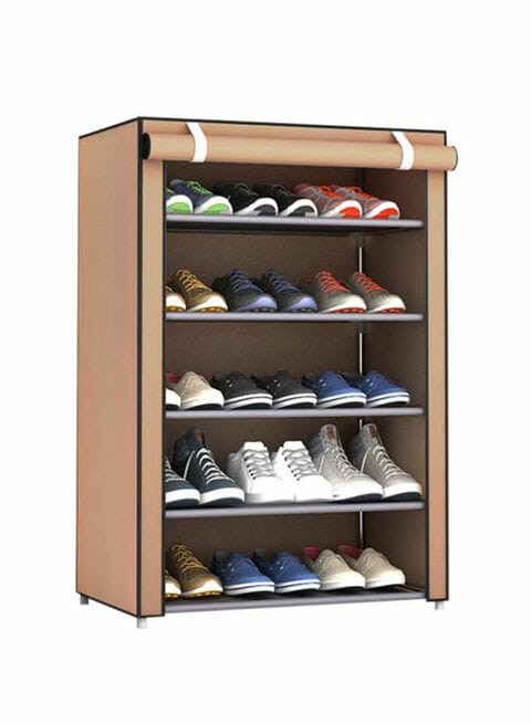 Generic Six-Layered Shoe Rack Coffee 57X15X7Centimeter