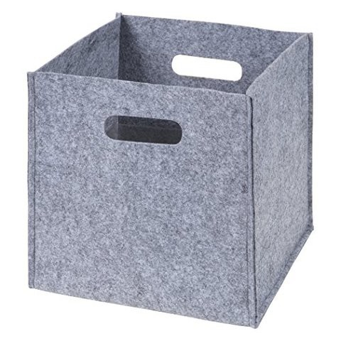 Sammy &amp; Lou Felt Storage Cube, Gray