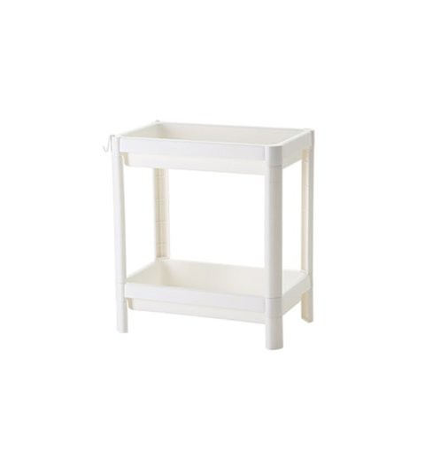 ZENHOME 2-Tier Storage Rack White