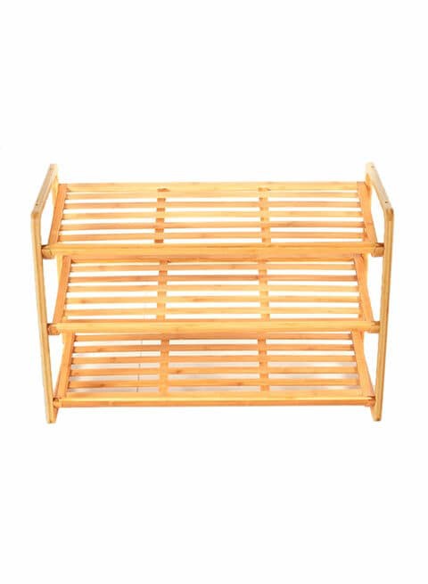 3-Tier Expandable Shoe Rack Beige