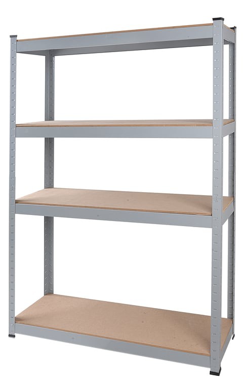 Tactix - 4 Particle Board-Shelf Rack - 76W x 30.5D x 152.5H cm  - TTX-329103