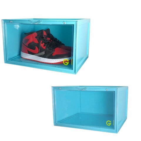 Goldedge Sneaker Storage Box Stack Up Series - One Box Blue 36cm