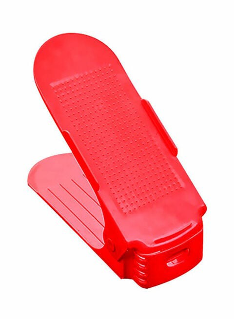 Generic Double Layer Shoes Storage Rack Red 25Centimeter