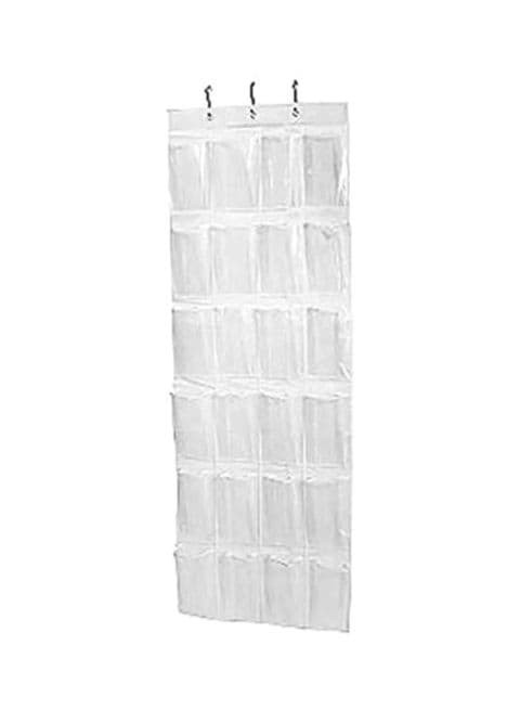 Generic Over The Door Shoe Organizer Clear 1.6 X 10.3 X 6.6Inch