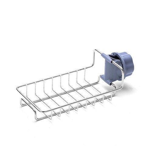 Decdeal - Faucet Rack Stainless Steel Hollow Ventilation  Free Punching Kitchen Sink Storage Rack