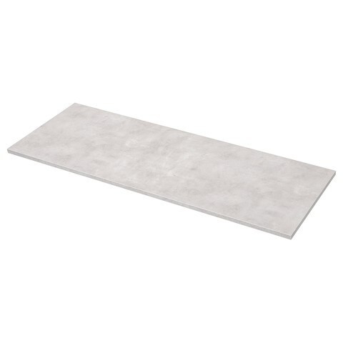 Ekbacken - Worktop, Light Grey Concrete Effect, Laminate, 186X2.8 Cm