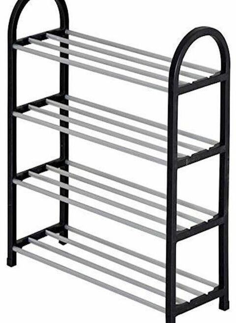 Generic Four Storey Fine Quality Shoe Rack Black