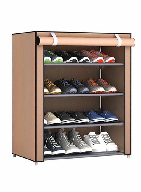 Generic Dormitory Shoe Organizer Rack Brown 30X60X72Centimeter