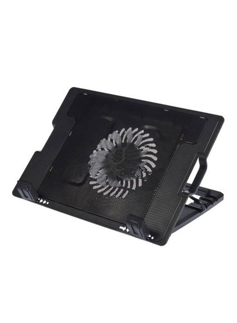 oem 2 USB Port Cooling Fan Pad Stand With LED For Laptop Black