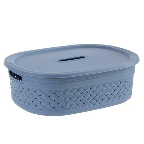 Stich Plastic Laundry Basket (39 x 30 x 14cm, Large)