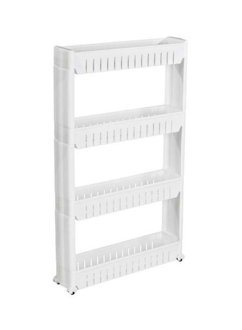 Generic Organizer For Kitchen And Bathroom 4 Shelves White Medium