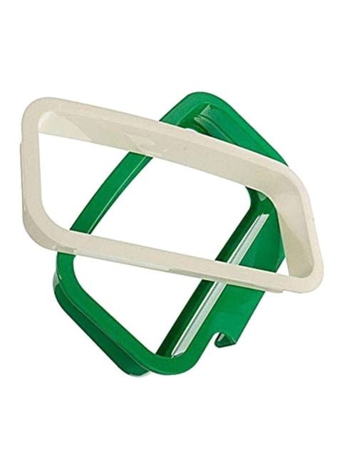 Generic Hanging Trash Bag Holder White/Green