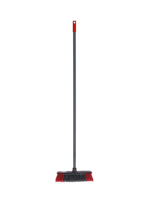 Delcasa Broom With Handle Red/Grey 100centimeter