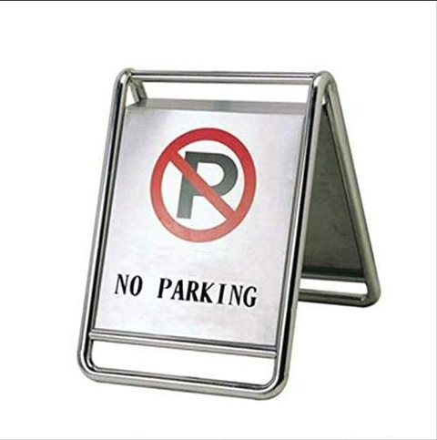 ZL No Parking Signs Board Steel Silver