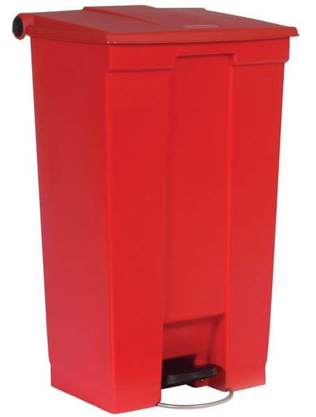 AKC Garbage Bin With Pedal Red 87L