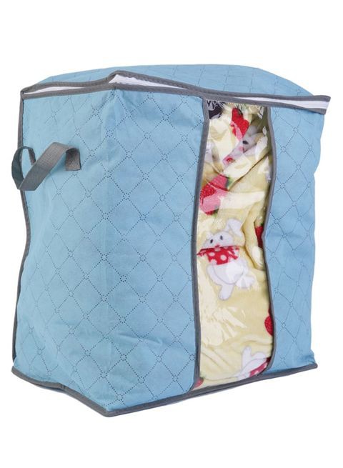 Generic Foldable Blanket Storage Bag Blue