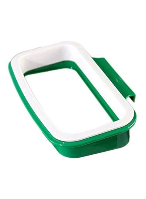 Generic Hanging Trash Bag Holder Green/White