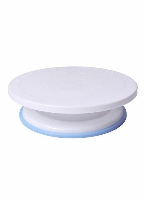 East Lady Plastic Cake Rotary Table Baking Tool Cake Decorating Baking Tool White 28X7cm