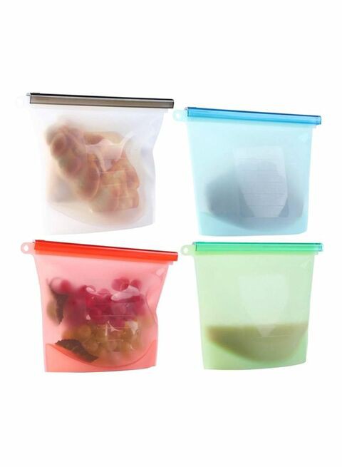 Limitless 4-Pack Food Storage Bag Set Multi Colour 1000Ml