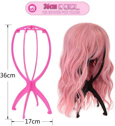 Naor Wig Stand, Wig Display Tool, Portable Collapsible Wig Dryer Holder For Wigs Display, Professional Wig Stand Holder For Women (2Pcs)