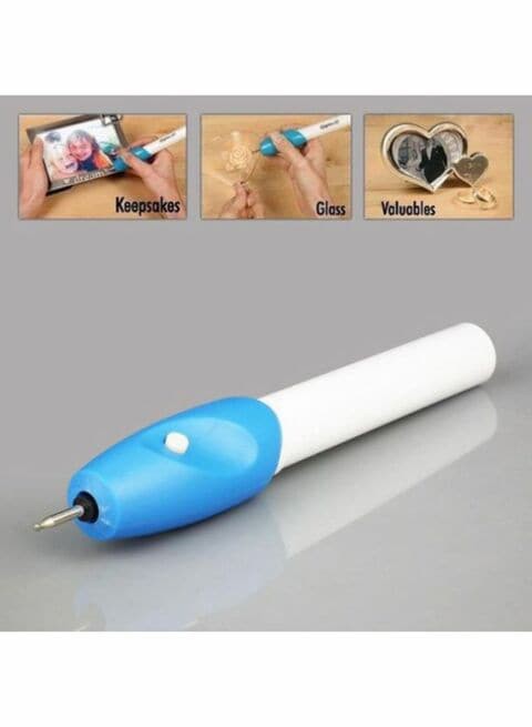 Other Electric Engraving Pen White/Blue