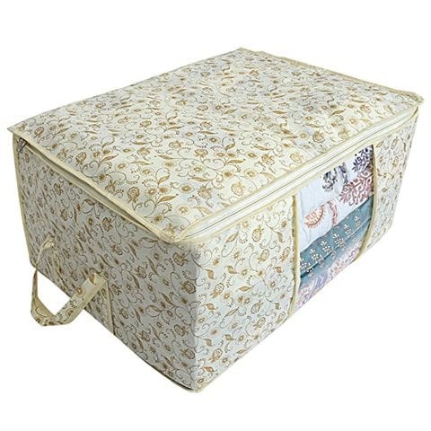 Kuber Industries Non-Woven Underbed Storage Bag (Brown)