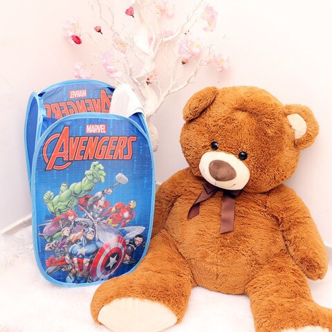 Marvel Avengers Hamper Laundry Toys Washing Tidy Bin Storage Pop Up Basket Kids Bag