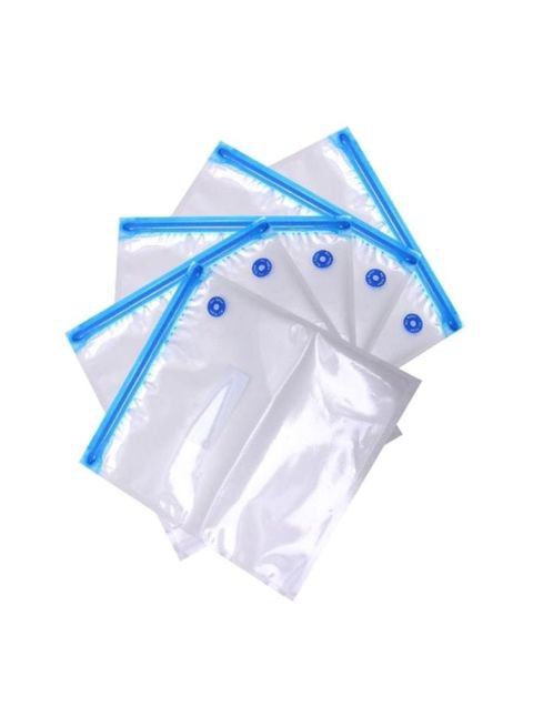 Generic Pack Of 5 Vacuum Reusable Space Saver Sealer Clear 30X34cm