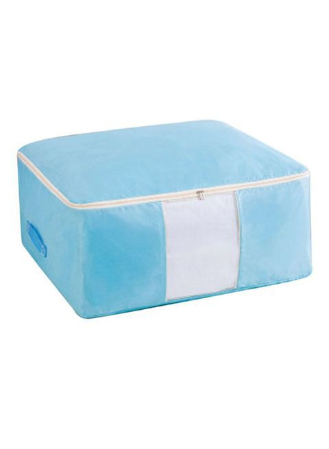 Generic Quilt Blanket Compact Storage Bag Blue