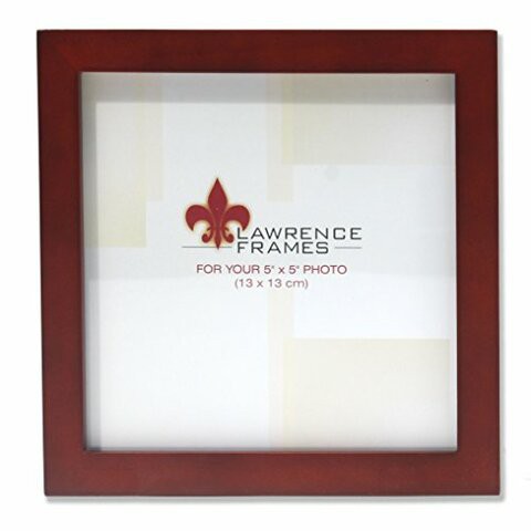 Lawrence Frames Walnut Wood Picture Frame, Gallery Collection, 5 By 5-Inch