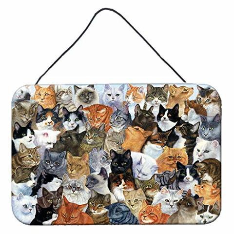 Caroline&#39;s Treasures Bdba0414Ds812 Cats Galore Wall Or Door Hanging Prints, 8X12, Multicolor