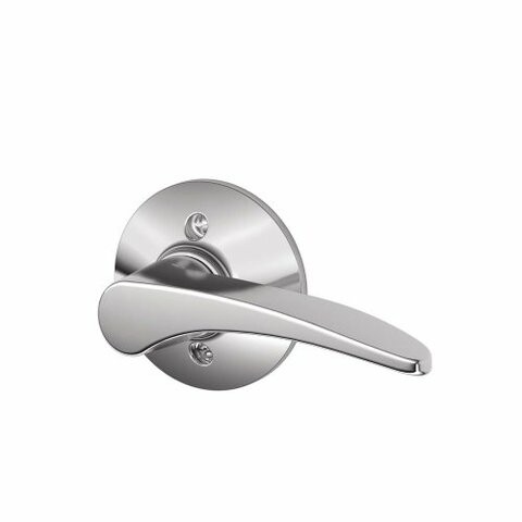 SCHLAGE Manhattan Right Handed Lever Non-Turning Lock, Bright Chrome (F170 Mnh 625 Rh)